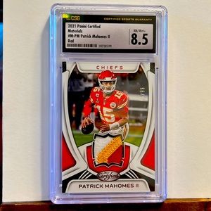 2021 Certified Patrick Mahomes II /99 CSG 8.5 grading